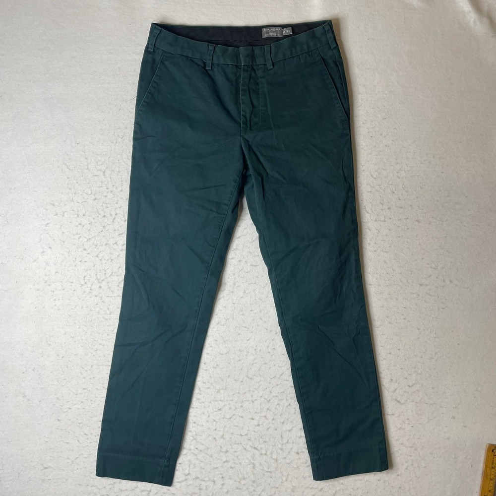 Club Monaco Connor Modern Slim Fit Chino Pants Mens 29x30 Dark‎ Green Casual